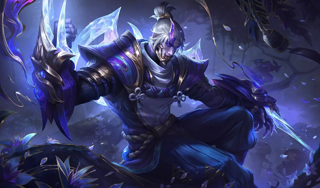 Prestige Spirit Blossom Zed splash art Prestige Spirit Blossom Zed splash art