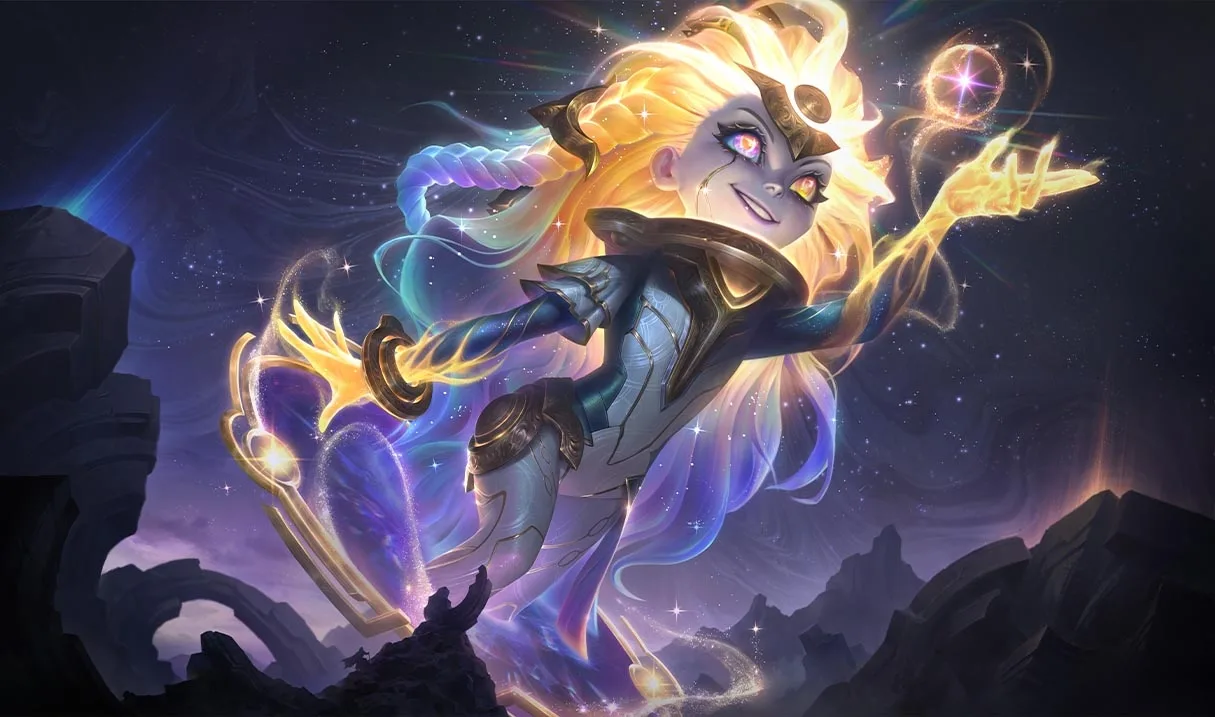 Prestige Eternal Aspect Zoe Prestige Eternal Aspect Zoe splash art representing modern Prestige skins with chroma support
