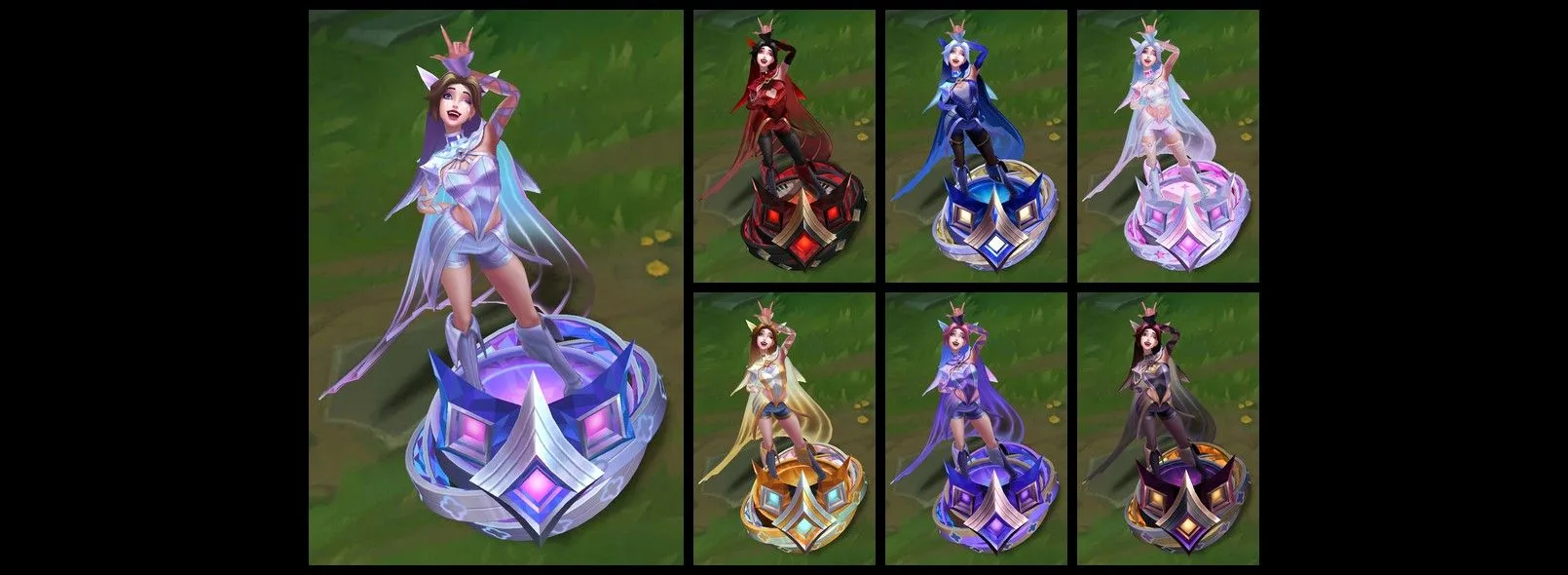 Heartsong Seraphine chromas Heartsong Seraphine chromas from League of Legends patch 26.17