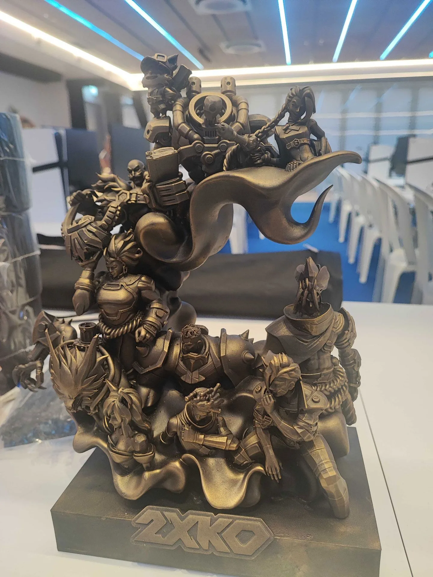 2XKO trophy at FGC Holidays Custom 2XKO trophy created for the FGC Holidays fighting game event