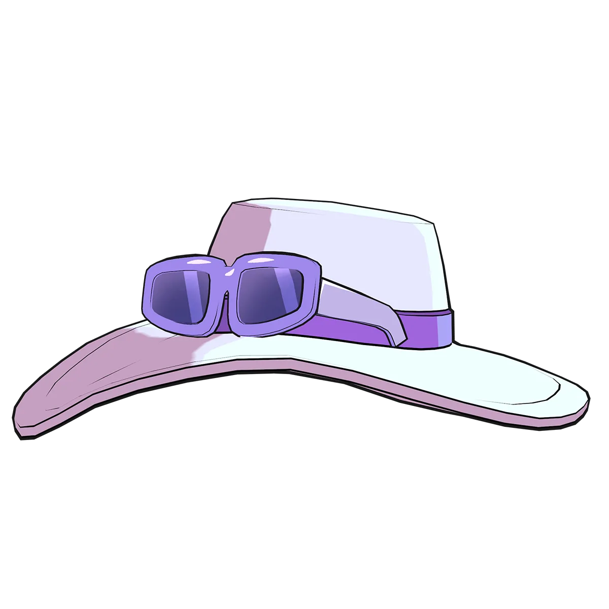 Caitlyn's Sun Hat Twitch Drop Caitlyn's Sun Hat white and purple avatar item for 2XKO Evo 2026 Twitch Drops