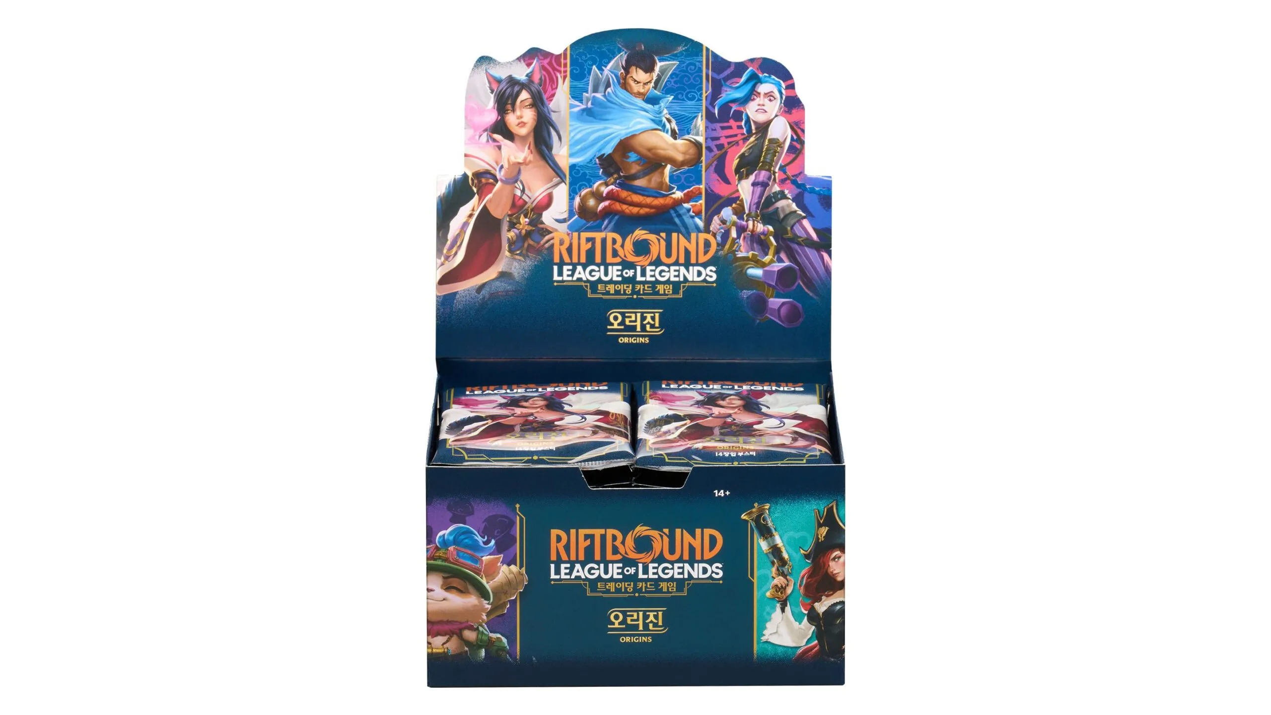 Korean Riftbound Origins products Korean Riftbound Origins booster product displayed for the South Korean launch