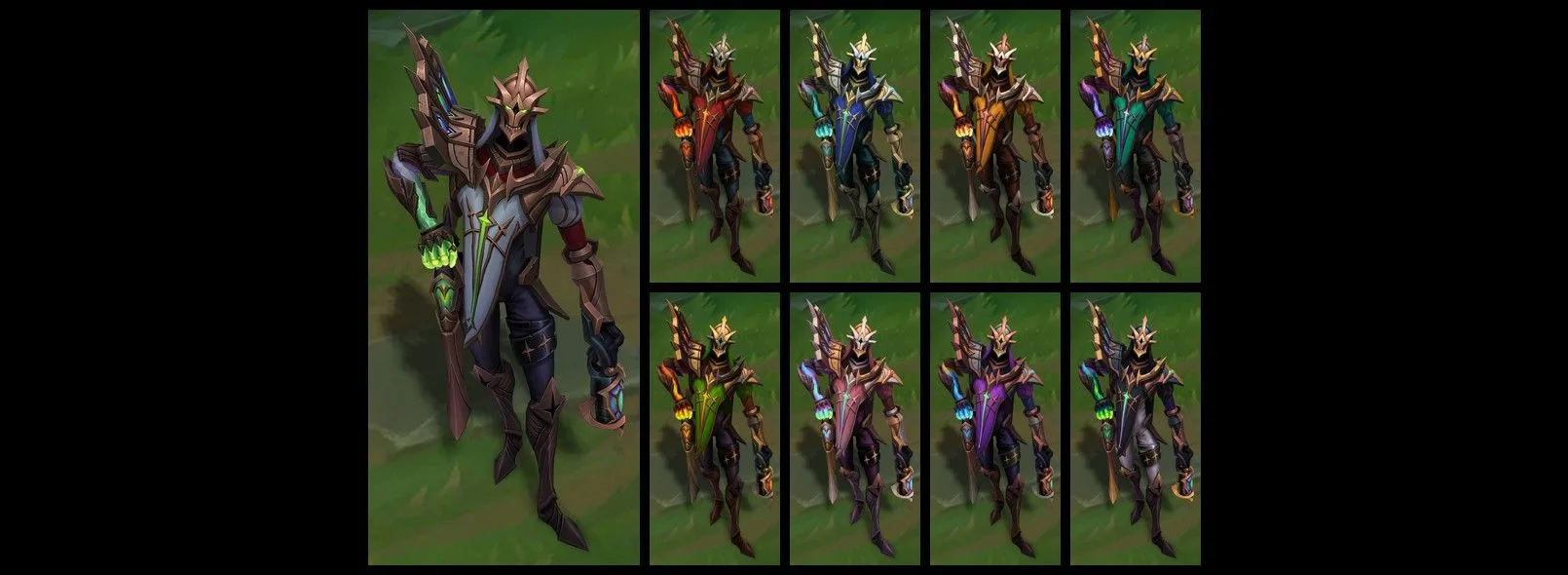 Broken Covenant Jhin chroma preview from League of Legends patch 26.13