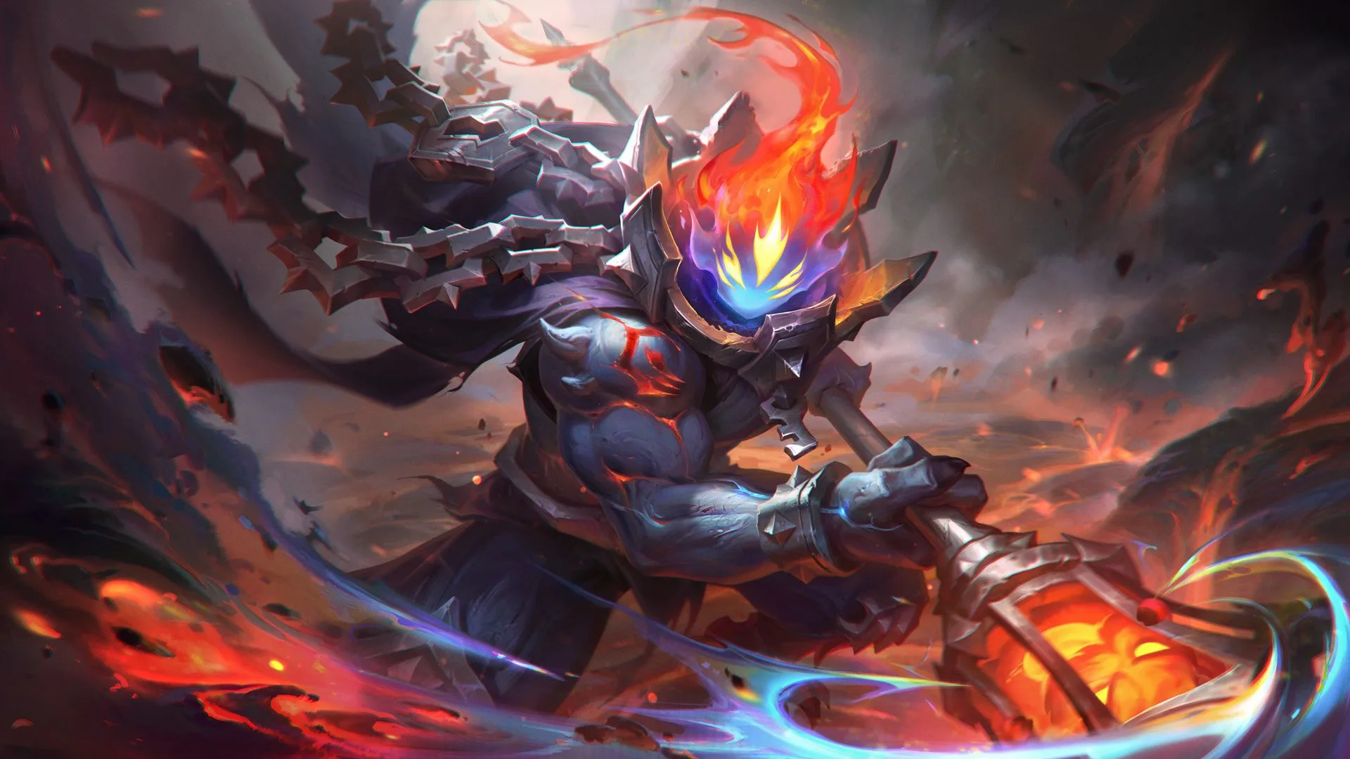 Prestige Magma Chamber Jax Prestige Magma Chamber Jax splash art from League of Legends patch 26.15