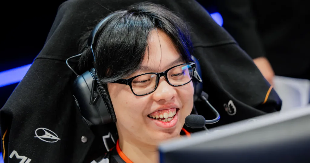 Chika from MVK happy during match against FURIA at Worlds 2026. Chika from MVK happy during match against FURIA at Worlds 2026.