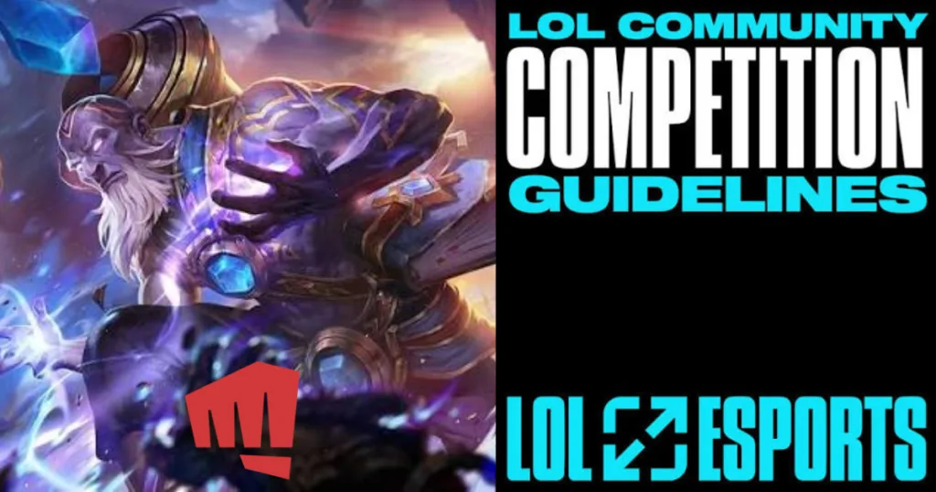 Community Competition guidelines logo from Riot Games. Community Competition guidelines logo from Riot Games.