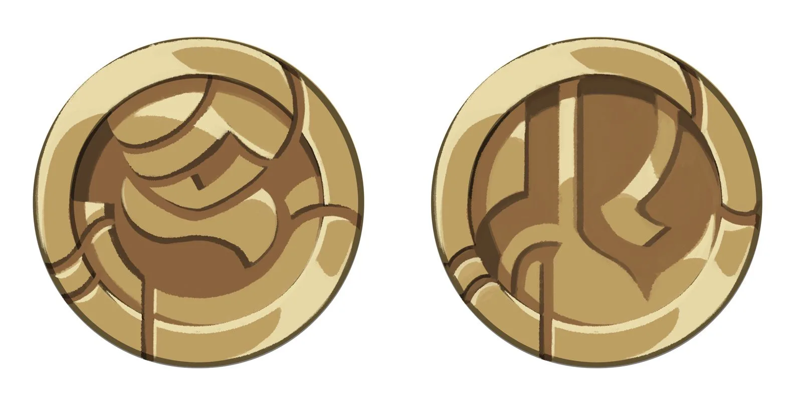 2XKO Samira coin taunt concept design Concept design for the coin used in Samira's special taunt in 2XKO