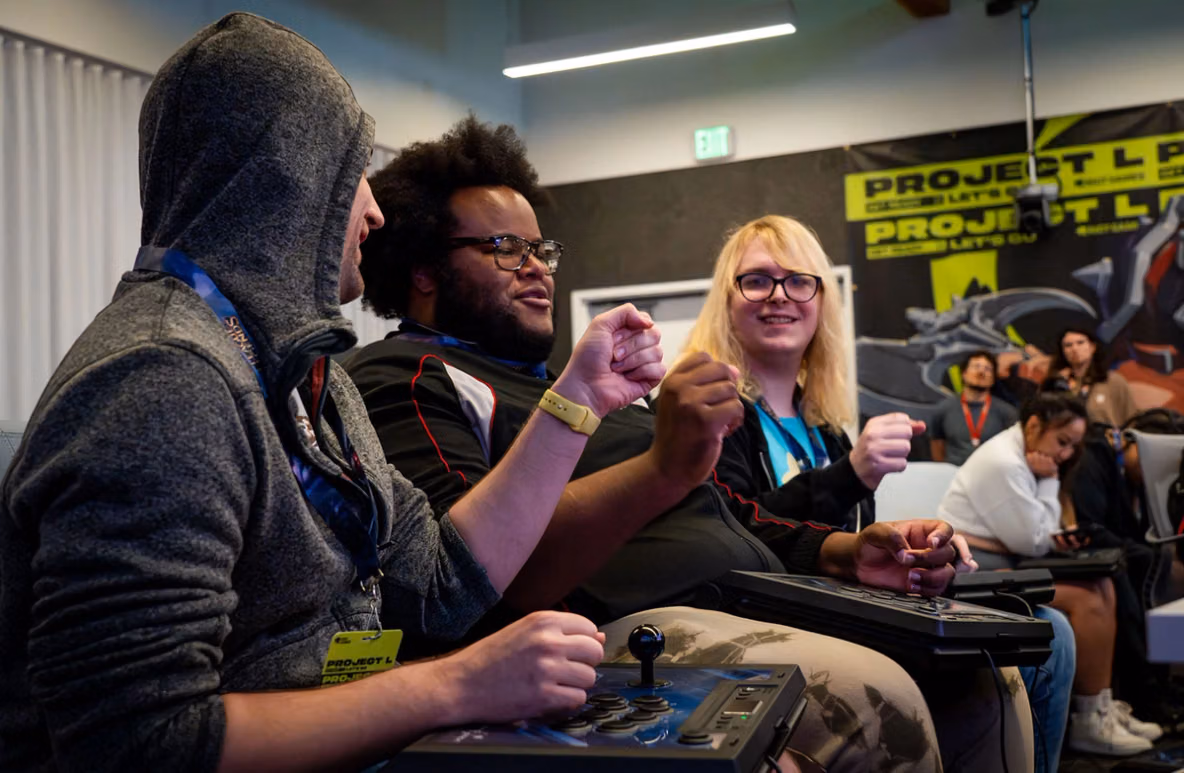 2XKO community playtest setup at Riot LAX before Evo