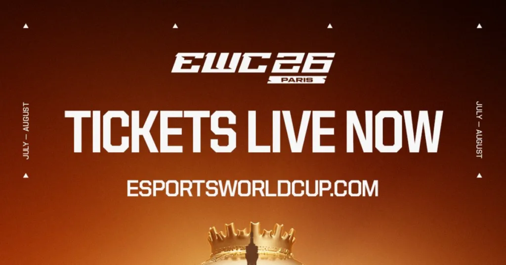 EWC 2026 ad for tickets going live.