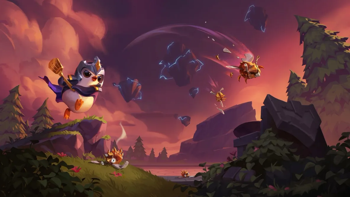 TFT Follow the Fix - Riot Games Unreal Engine update Official Riot Games artwork accompanying the Teamfight Tactics Follow the Fix Unreal Engine update