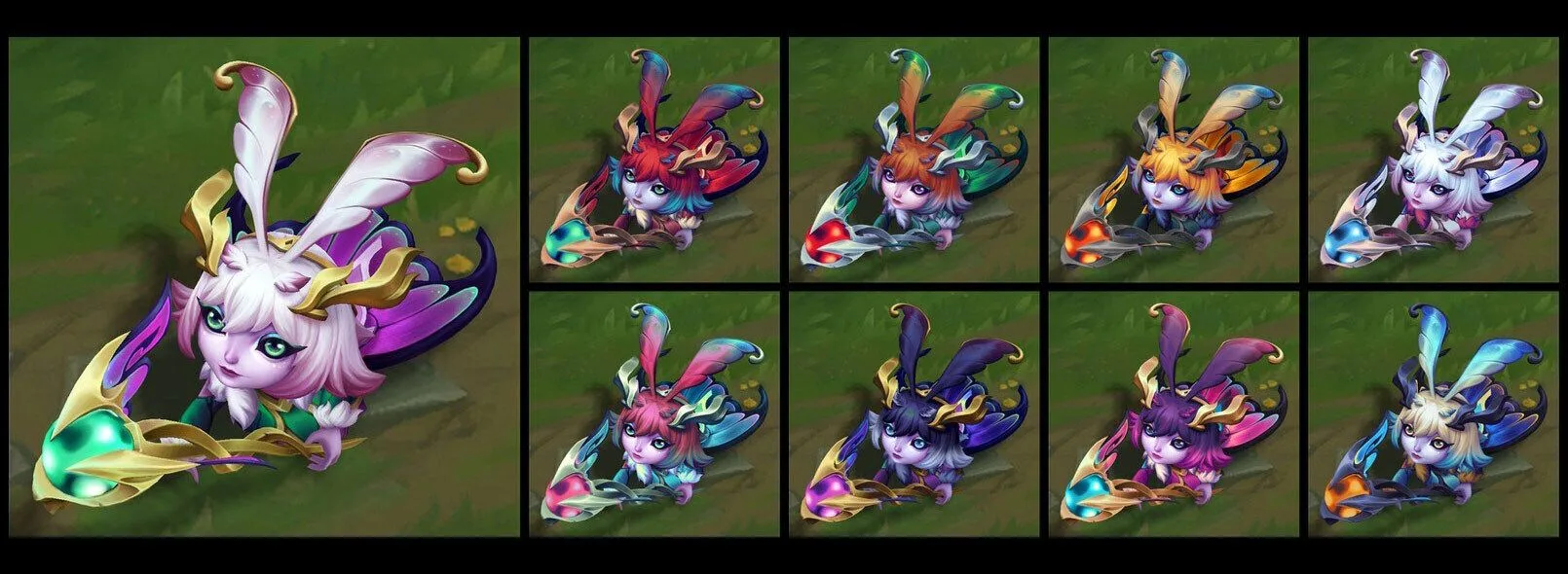 Faerie Court Lulu chromas Faerie Court Lulu chromas from League of Legends patch 26.16