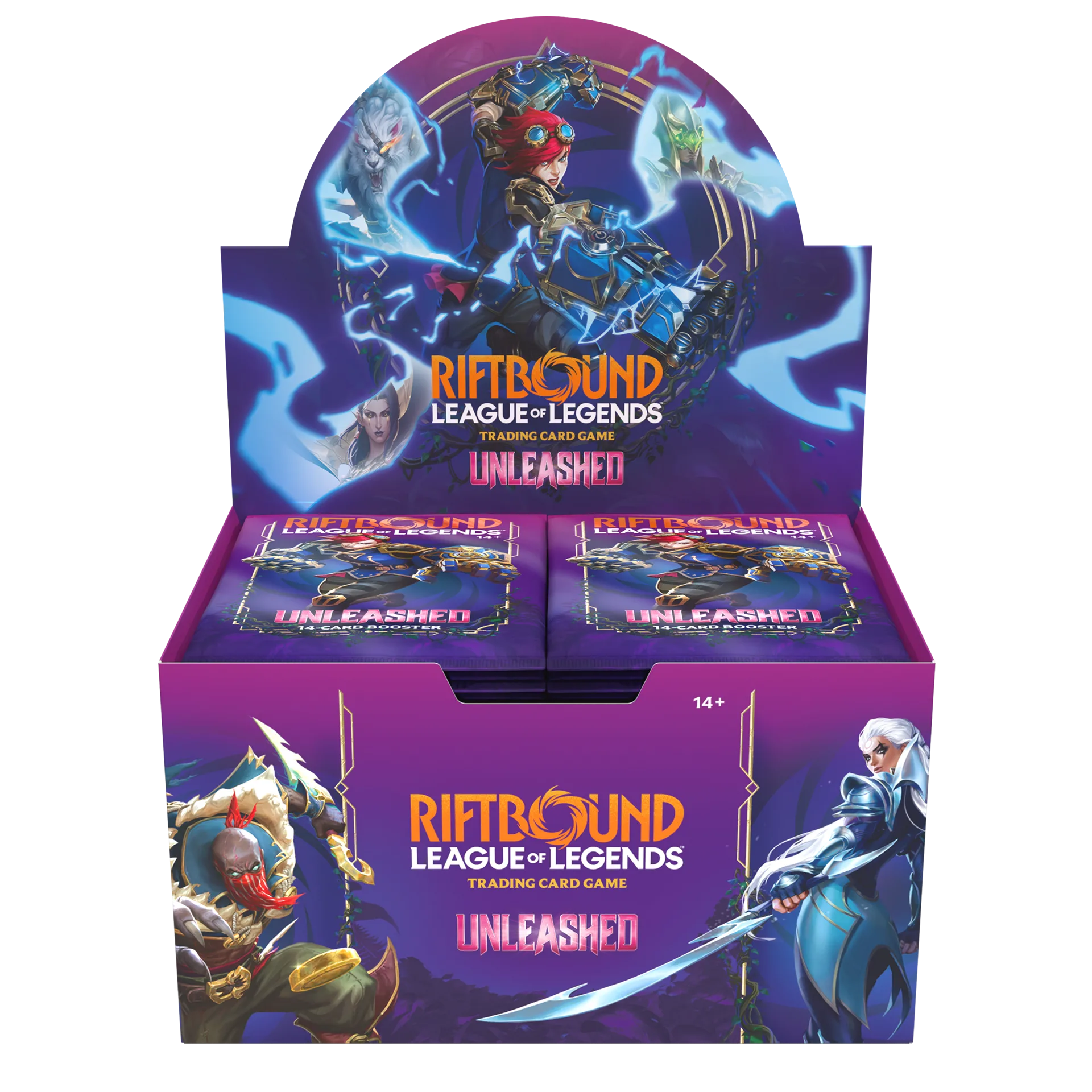 Riftbound Unleashed The Vault Riftbound Unleashed The Vault product image with booster packs and storage contents