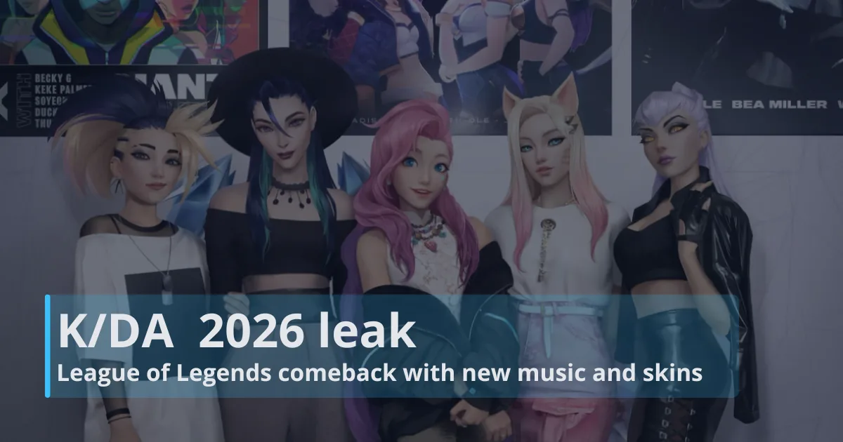 K/DA 2026 leak points to League of Legends comeback with new music and skins.