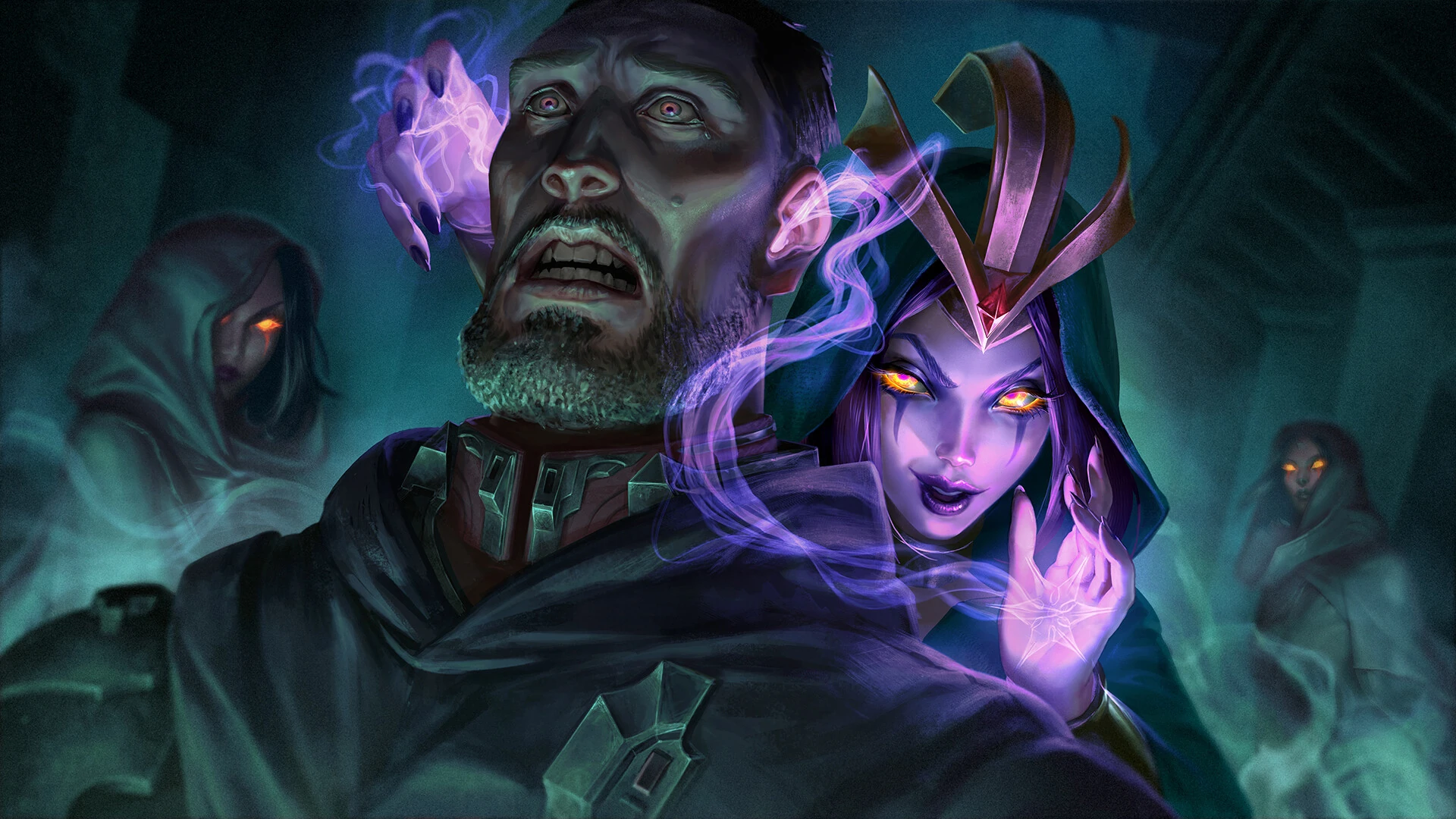 LeBlanc using illusion magic in Thorns of the Black Rose artwork