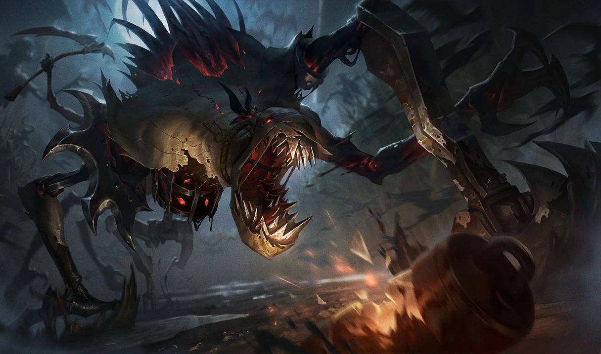 Fiddlesticks the Primordial Demon Fiddlesticks as the Primordial Demon of fear in League of Legends