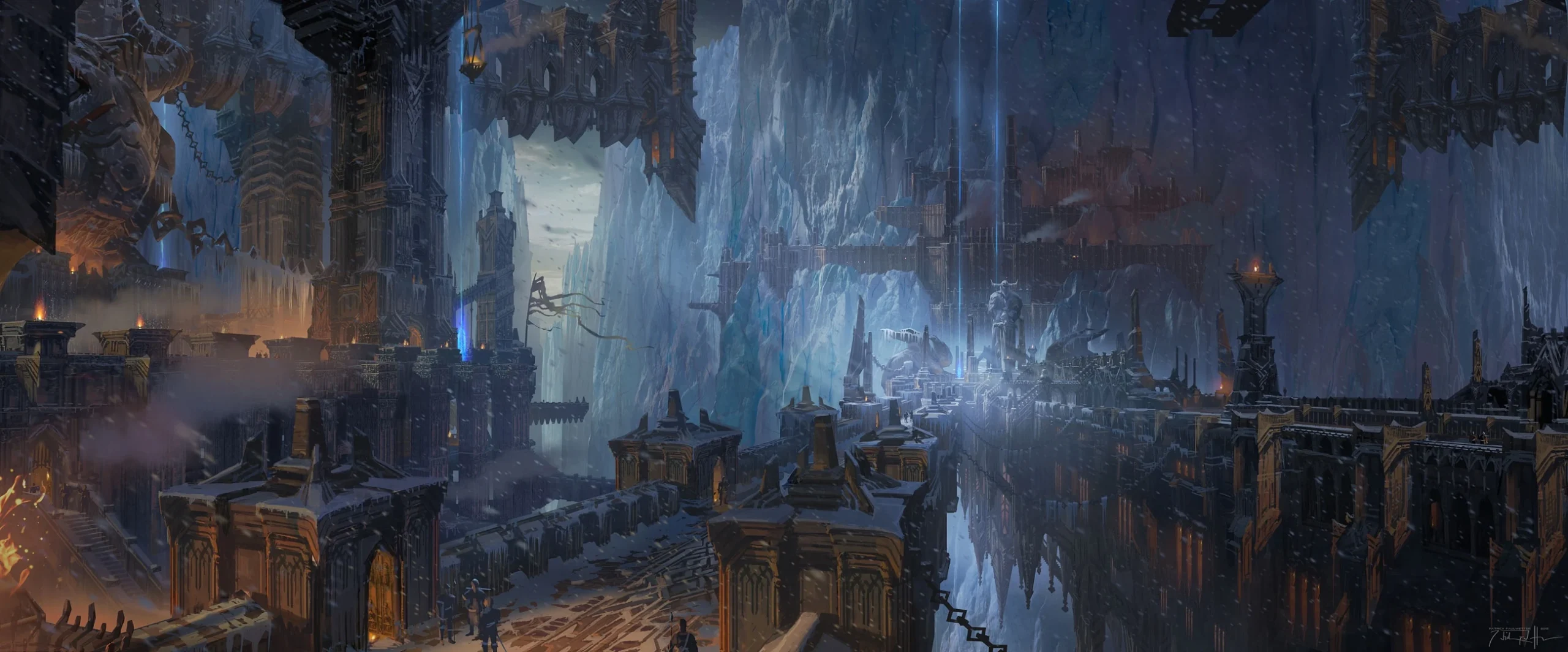 Warded Gateway to the Howling Abyss Warded Gateway leading toward the Howling Abyss in Freljord