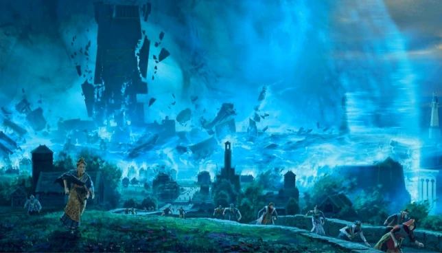 The Ruination blast The Ruination blasting across Helia and the Blessed Isles
