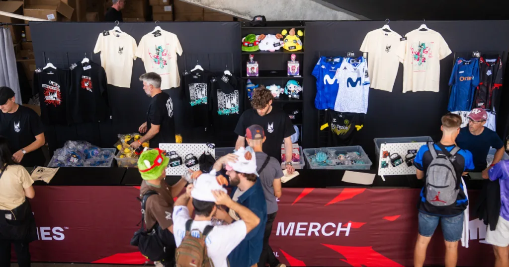 LEC Summer Finals 2025 merch stand. LEC Summer Finals 2025 merch stand.