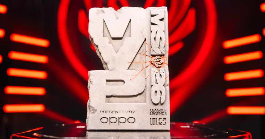 MVP trophy for MSI 2026. MVP trophy for MSI 2026.
