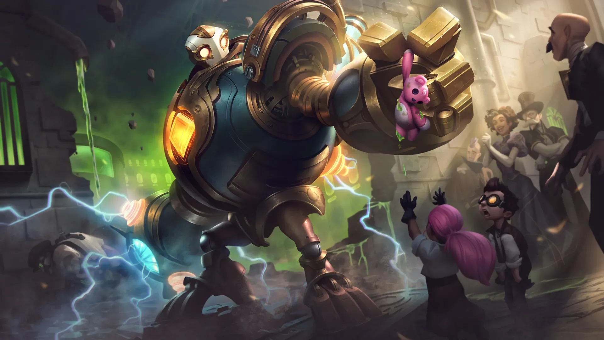 Blitzcrank malfunctioning in Zaun Blitzcrank malfunctioning in Zaun