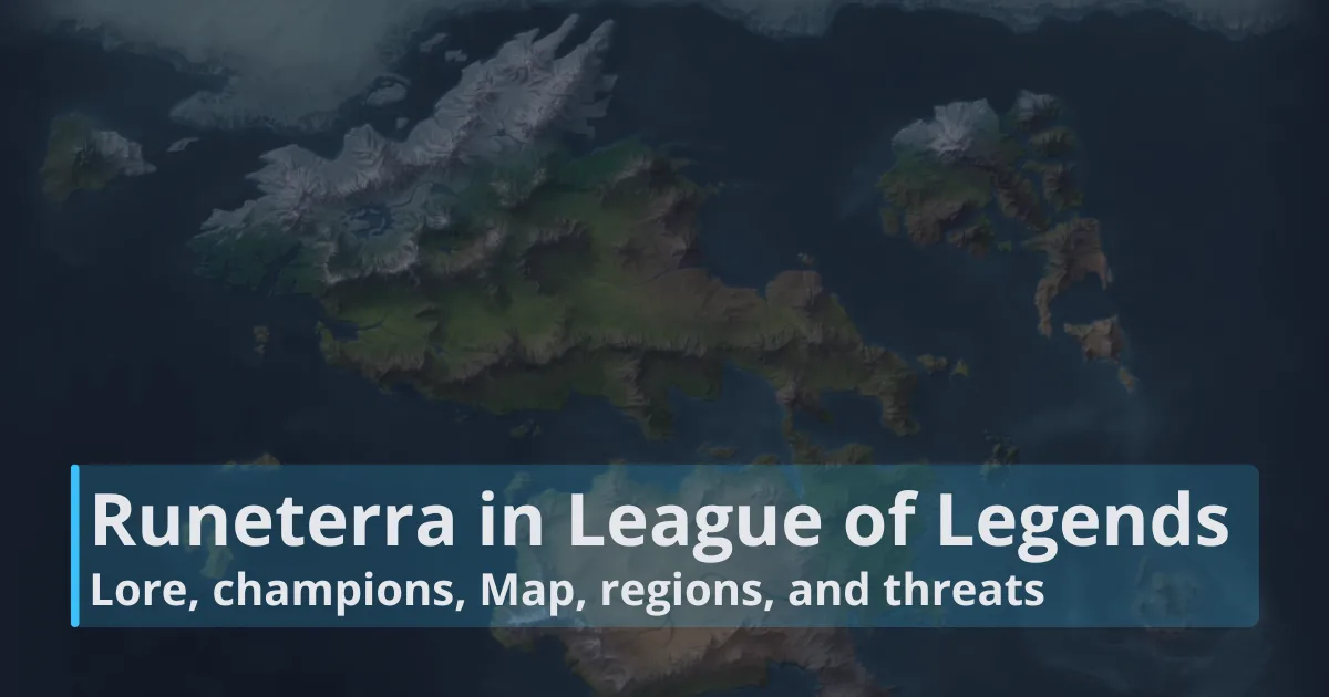 Runeterra in League of Legends: Map, regions, champions, lore, and threats Runeterra in League of Legends: Map, regions, champions, lore, and threats