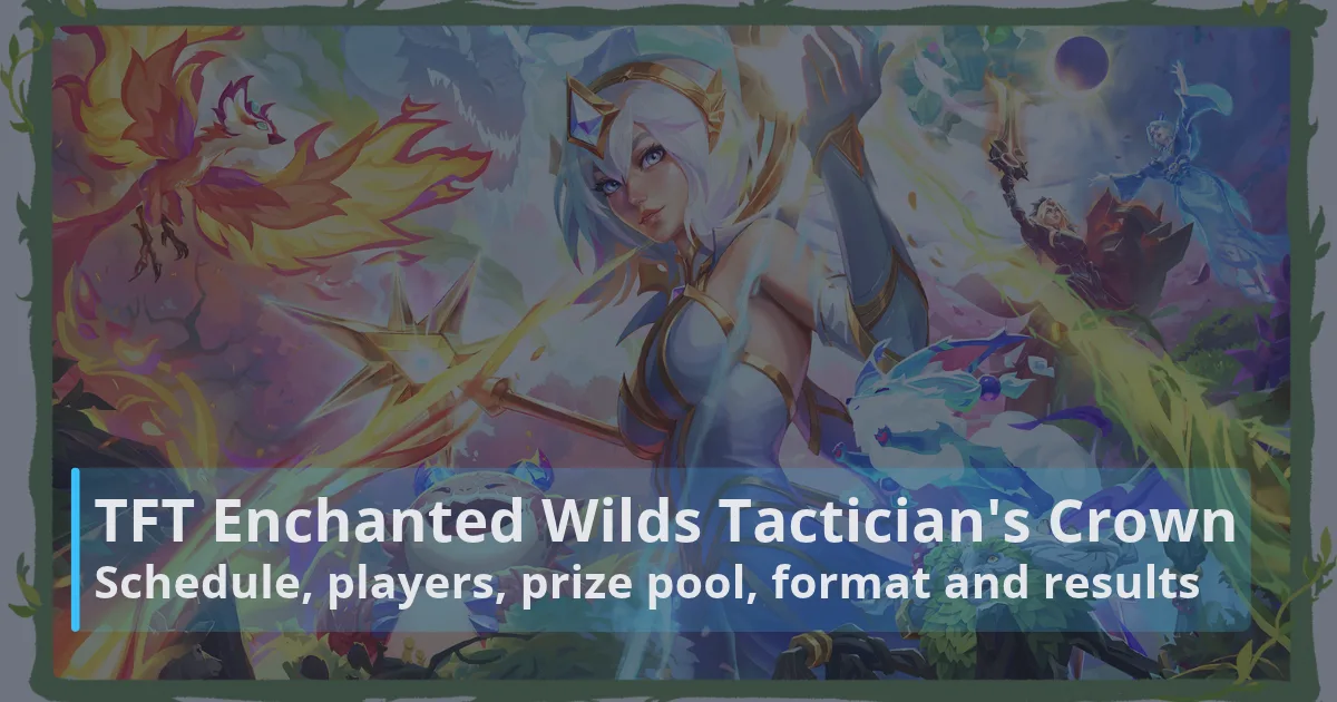 TFT Enchanted Wilds Tactician's Crown 2026: Schedule, players, prize pool, format and results