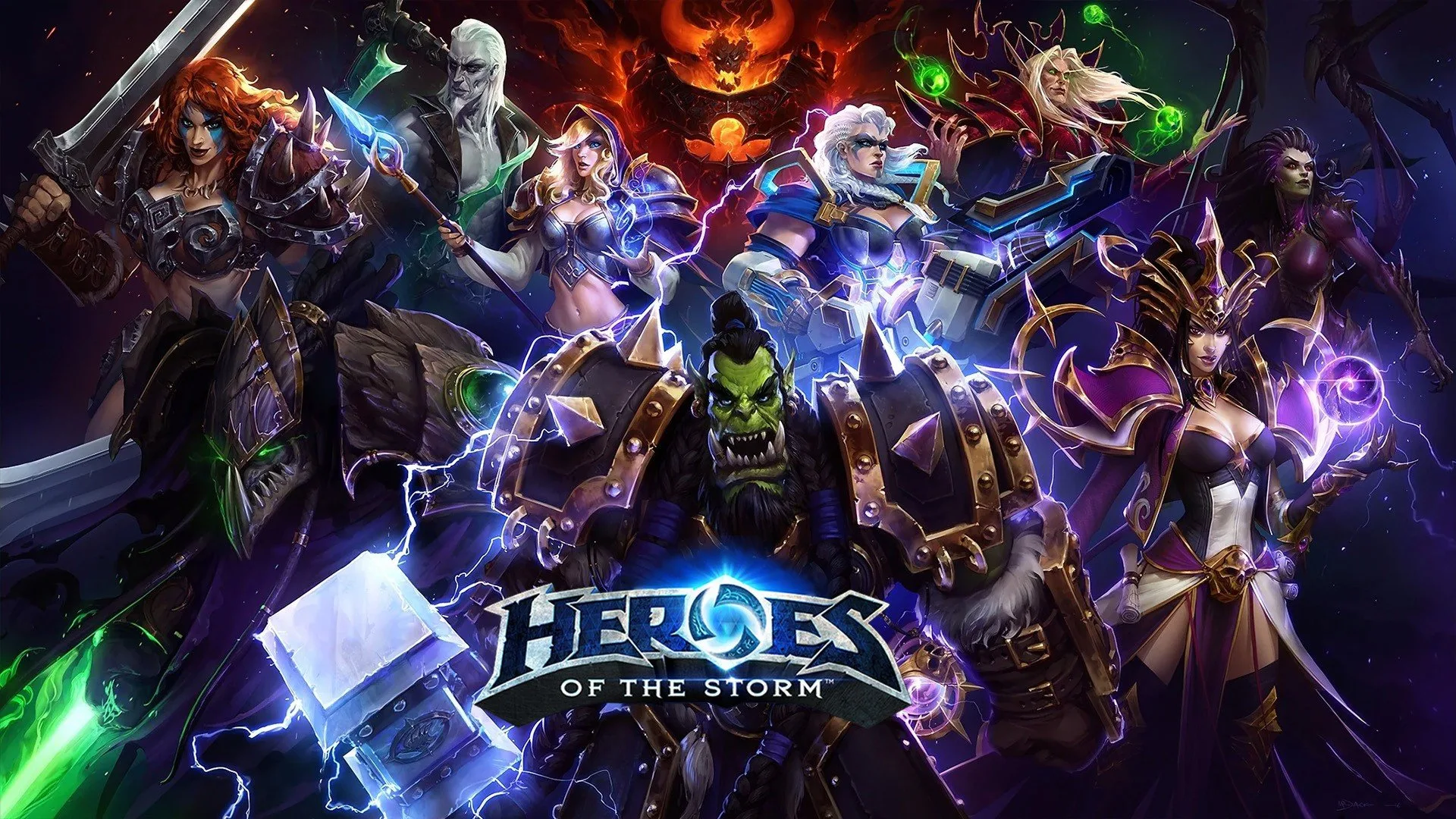 Heroes of the Storm key art Heroes of the Storm official promotional game artwork