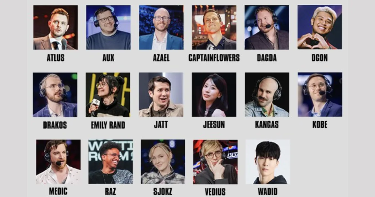Worlds 2026 broadcast team announced with 17 League of Legends talents.